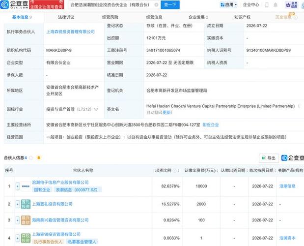 经营范围包含:创业投资(限投资未上市企业);以自有资金从事投资活动